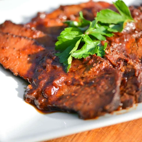 Braised Brisket in Apricot and Cranberry Sauce Image