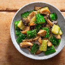 Stir-Fried Cucumbers With Trumpet Mushrooms and Torch Hei Recipe Recipe Page