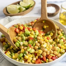 Southwest Chickpea and Corn Salad with Honey Lime Vinaigrette Recipe Page