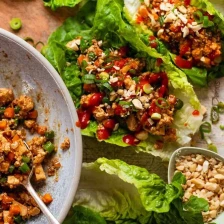 AMAZING vegetarian lettuce wraps Recipe Page