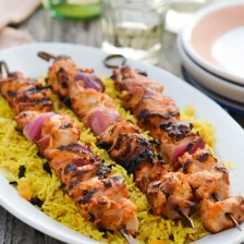 Middle Eastern-Style Grilled Chicken Kabobs Recipe Page