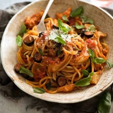 Sicilian Chicken Spaghetti Recipe Page