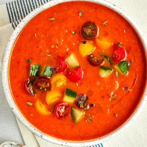 Roasted Red Pepper &amp; Tomato Gazpacho Image