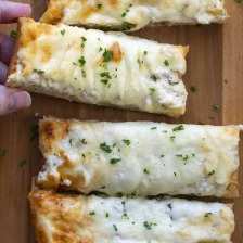Three Cheese Garlic Bread Recipe Page