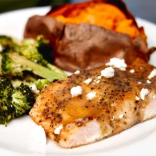 Easy Sheet Pan Roasted Greek Salmon And Broccoli Recipe Page