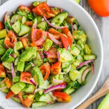 Cucumber Tomato Avocado Salad Recipe Page