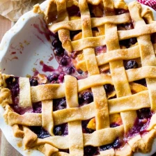 Blueberry Peach Pie. Recipe Page