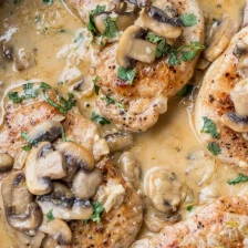 Pork Chops in Creamy Mushroom Sauce Recipe Page