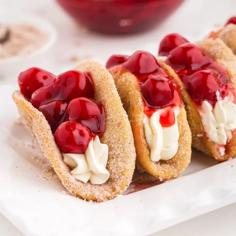 Cherry Cheesecake Tacos Image