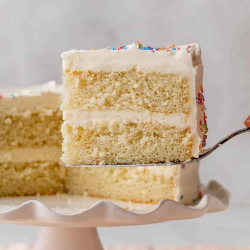 The Perfect White Cake Image