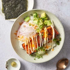 Spicy Salmon Sushi Bowl Recipe Page