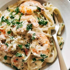 Garlic Butter White Wine Shrimp Linguine Recipe Page