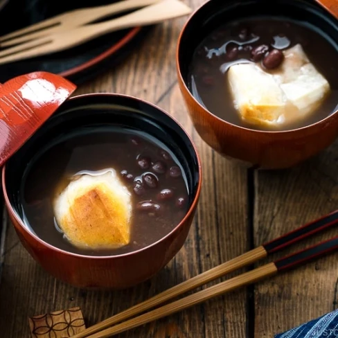 Zenzai (Sweet Red Bean Soup with Mochi) Image