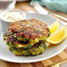 Parmesan Garlic Broccoli Fritters Recipe Page