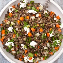 French Lentil Salad with Goat Cheese Recipe Page