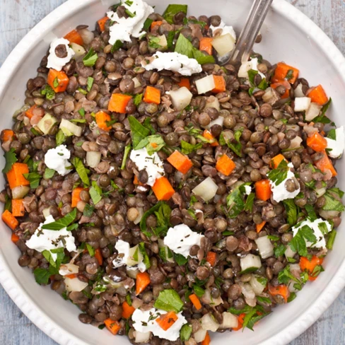 French Lentil Salad with Goat Cheese Image