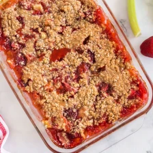 Strawberry Rhubarb Crisp Recipe Page