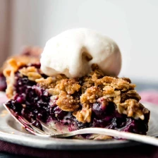 Blueberry Crumble Pie Recipe Page