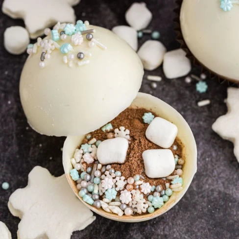 White Hot Chocolate Bombs Image