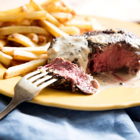 Classic Steak Au Poivre Recipe Image