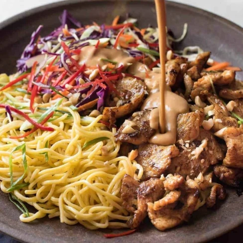 Satay Chicken Noodle Salad Image