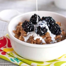 Blackberries And Cream Oats With Honey Recipe Page