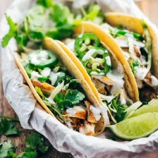 20-Minute Ancho Chicken Tacos Recipe Page