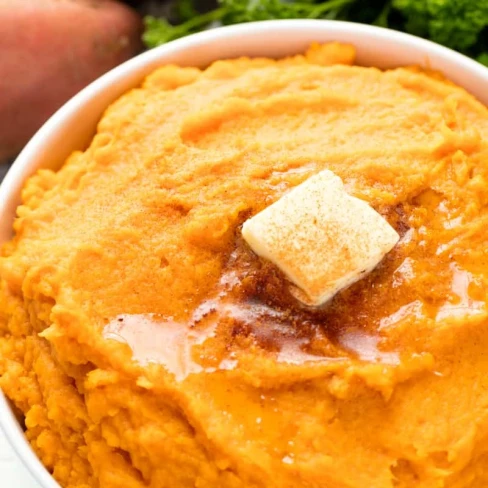 Cinnamon Honey Butter Mashed Sweet Potatoes Image