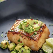 Sea Bass with Avocado Salsa Recipe Page