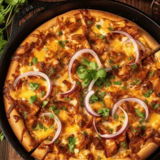 Deep Dish BBQ Chicken Pizza Recipe Page