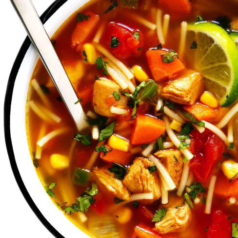 Mexican Chicken Noodle Soup Image