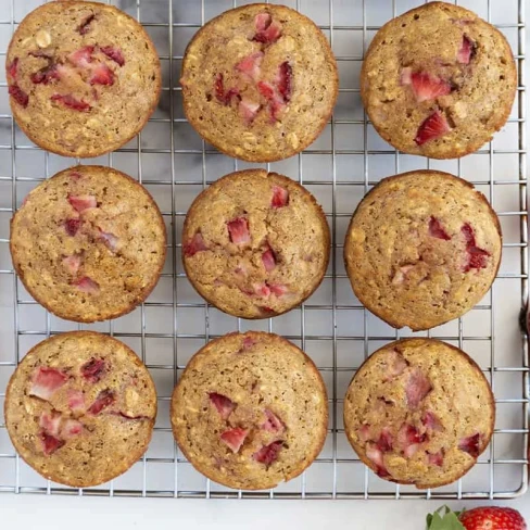 Healthy Strawberry Muffins Image