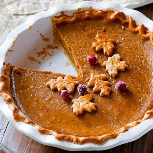 The Great Pumpkin Pie Recipe Image