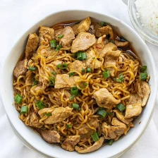 Easy Spicy Pork Noodles Recipe Page
