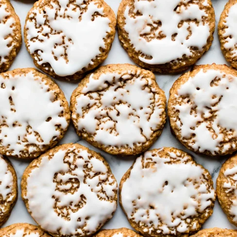 Iced Oatmeal Cookies Image