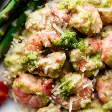 Creamy Pesto Shrimp Recipe Page