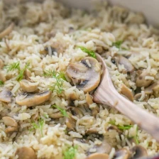 Mushroom Rice Pilaf (a one-pot meal) Recipe Page