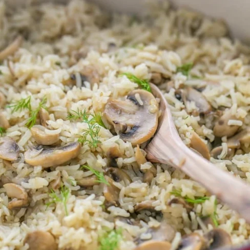 Mushroom Rice Pilaf (a one-pot meal) Image