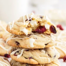 White Chocolate Cranberry Cookies Recipe Page