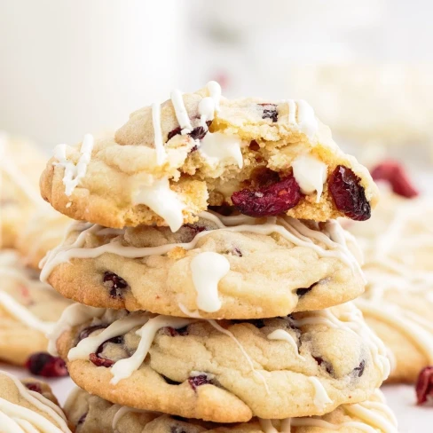 White Chocolate Cranberry Cookies Image