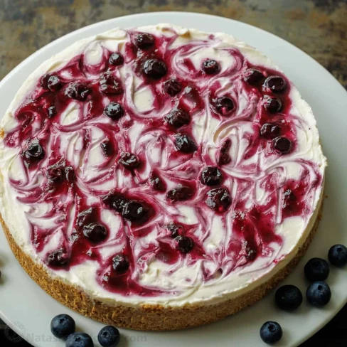 No-Bake Blueberry Cheesecake Image