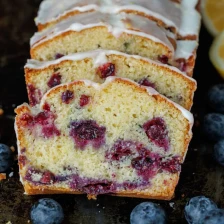 Blueberry Bread with Lemon Glaze Recipe Page