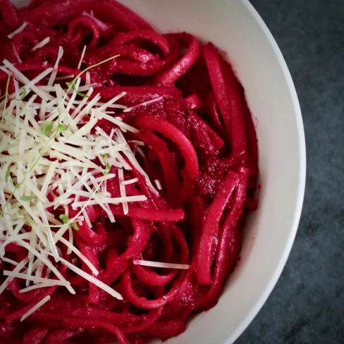 Fettuccine With Creamy Roasted Beet Sauce Image