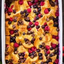 Bread Pudding Recipe with Chocolate and Berries Recipe Page