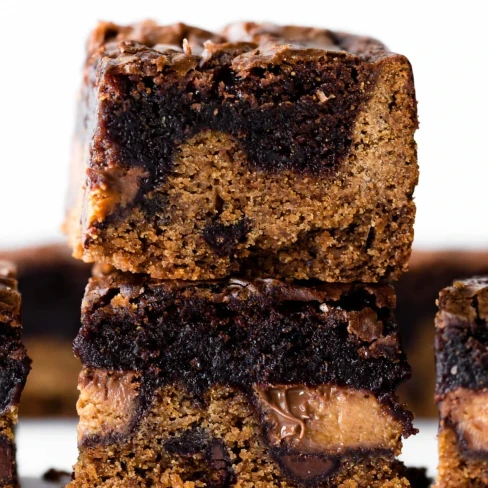 Chocolate Chip Cookie Brownie Bars Image