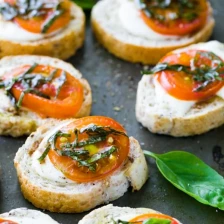 Caprese Crostini (Canapes) Recipe Page