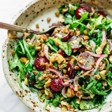 Arugula Salad with Grapes and Black Pepper Vinaigrette Recipe Page