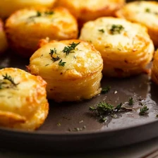 Cheesy Potato Gratin Stacks (Muffin Tin) Recipe Page