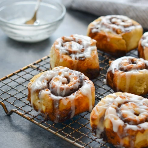 Quick Cinnamon Buns with Buttermilk Glaze Image