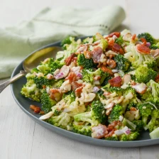 Broccoli Salad with Bacon, Cheddar &amp; Almonds Recipe Page